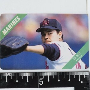 1994 Calbie Pro Baseball Card № 32 [Hideki Irabe Pitcher Chiba Lotte Marines] По состоянию на 1994 г. Бейсбол Calbee Bonus Bonus [Используется]