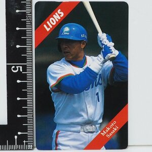 94年 カルビー プロ野球カード No.127【佐々木 誠 外野手 西武ライオンズ】平成6年 1994年 当時物 Calbeeおまけ食玩BASEBALL【中古】送料込