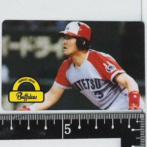 96 year Calbee Tokyo snack Professional Baseball card No.32[ Ishii .. inside . hand close iron Buffaloes ] Heisei era 8 year 1996 year that time thing Calbee extra Shokugan BASEBALL used 