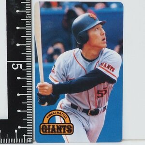 1996 Calbee Tokyo Snack Pro Baseball Card № 49 [Hideki Matsui Outfielders yomiuri Giants Giants] 1999, 1996 Calvee Bonus Beanus Beanus Beanus