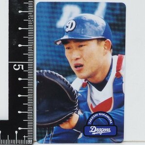 96年カルビー東京スナック プロ野球カードNo.67 レアブロック【中村 武志 捕手 中日ドラゴンズ】平成8年 1996年 当時物Calbeeおまけ食玩の画像1