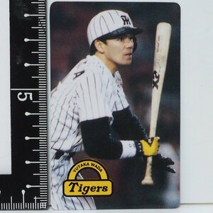 96 year Calbee Tokyo snack Professional Baseball card No.58 rare block [ peace rice field . inside . hand Hanshin Tigers ] Heisei era 8 year 1996 year that time thing Calbee extra Shokugan 