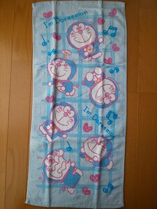 ドラえもん フェイスタオル スポーツ プール DORAEMON ブルー I'm Doraemon