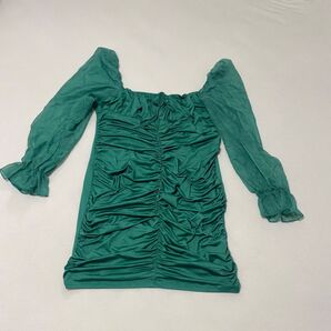 美品☆グリーン系タイトワンピース
