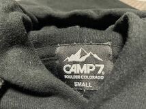 パーカー●スウェットパーカー●黒●Sサイズ●camp7●キャンプセブン_画像3