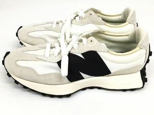 K11-956-0313-150【中古/送料無料】 New Balance(ニューバランス) MS327FE SEA SALT WITH BLACK ホワイト ブラック サイズ:27.5cm