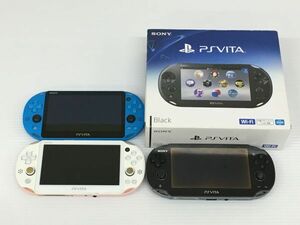 K18-556-0320-035【ジャンク】PlayStation Vita/PS Vita 本体 4台セット(PCH-1100 1台/PCH-2000 3台) ※PCH-2000のみ通電確認済み