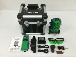 K18-599-0328-098【中古】TAKAGI(高儀) グリーンレーザー墨出し器「TGL-3PN」受光器など付属品あり ※動作確認済み