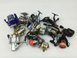 K18-593-0328-123【ジャンク】DAIWA(ダイワ)/SHIMANO(シマノ)/RYOBI(リョービ)など スピニングリールやベイトリール他 14点