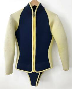 ReeF ウェットスーツ ジップアップ ダイビング 紺 黄色 リーフ■0229A