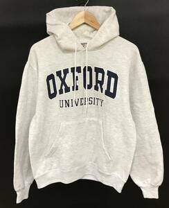 スコットランド製 90s JERZEES 575 OXFORD UNIVERSITY スウェット プルオーバー パーカー 裏起毛 カレッジ 古着 ヴィンテージ M■0305H