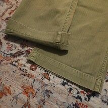 【名作】 RRL 13 Star HBT Barker Pants 【31】ヘリンボーンツイル ベイカー パンツ 1940s 米国陸軍 ヴィンテージ カーキ Ralph Lauren_画像6