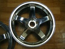 IB-137 メーカー不明 メッキ仕様 18×9.5J 5H-114.3 +25 (2本) 送料は全国一律3300円 離島を除く_画像2