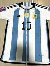 アルゼンチン代表ユニフォーム　メッシ　カタールW杯優勝版　MESSI 10番 Mサイズ_画像5