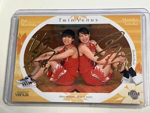 BBM2020 97 田中真美子、町田瑠唯 金箔サインパラレル /100 シャイニングヴィーナス twin venus