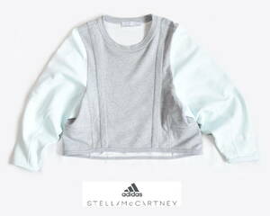 adidas by Stella McCartney（アディダス バイ ステラマッカートニー）ボリュームスリーブ切り替えスウェットM