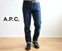 名作定番！APC（アーペーセー）“Petit STANDARD / プチスタンダード” 赤耳セルビッチ付きデニムパンツ size30_画像1