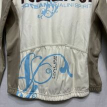 Nalini ナリーニ 白 オフホワイト 自転車 長袖 シャツ サイクリング サイクル ウェア フル ジップ アップ Sサイズ 裏起毛 b19038_画像6