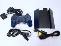 PS2　オーシャンブルー　本体　コントローラー　スタンド　箱付き　プレイステーション２　ソニー　動作確認済　全国送料無料_画像6