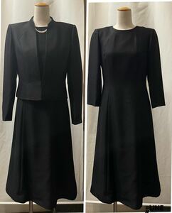 S M 東京ソワール　GIVENCHY ジバンシーハイフォーマル　黒　喪服　礼服　ブラックフォーマル セレモニー　7号　9号　ワンピーススーツ