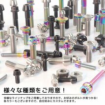 メール便OK！チタン製ブレーキパッドピン ブレンボ 旧カニキャリパー用 2POT 1PIN用 焼き色 旧型 64チタン_画像6