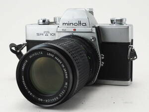 ★訳あり実用品★ ミノルタ MINOLTA SRT101 CLC ボディ 135mm 単焦点レンズセット ★シャッターOK！ #TA3530