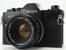 ★訳あり実用品★ キャノン CANON FTB ブラックボディ FD 50mm 単焦点レンズセット ★シャッターOK！ #TA3560_画像1