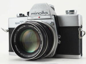 ★訳あり実用品★ ミノルタ MINOLTA SRT101 CLC ボディ 55mm 単焦点レンズセット ★シャッター全速変化OK! #TA3648