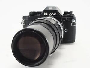 ★訳あり実用品★ ニコン NIKON EM ボディ 200mm 単焦点レンズセット ★シャッターOK！ #TA3862