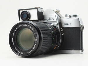 ★訳あり実用品★ ミノルタ MINOLTA SR-1 ボディ 135mm 単焦点レンズセット SR METER 2 ★シャッターOK！ #TA3924