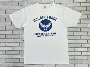 ＵＳＥＤ　バズリクソンズ BUZZ RICKSON'S　半袖Ｔシャツ　サイズＬ　MADE IN USA　U.S.AIR FORCE STEWART A.F.BASE 東洋エンタープライズ