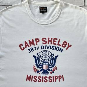 ＵＳＥＤ リアルマッコイズ THE REAL McCOY'S 半袖Ｔシャツ サイズ４２/ＸＬ CAMP SHELBY MISSISSIPPIの画像2