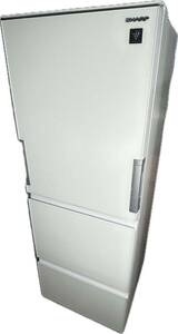 (23-1)美品★SHARP 2020年製 SJ-GW35F-W 350Lどっちもドア ノンフロン冷凍冷蔵庫 3ドア 両開き 自動製氷 シャープ ホワイト