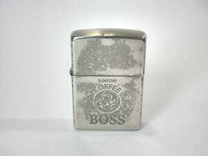 ビンテージZIPPO【SUNTORY COFFEE BOSS エッチング】サントリー・ボス/企業グッズ/ノベルティー/ジッポー/ⅩⅣ/1998年