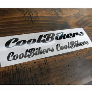 【３Ｐ】COOLBIKERS クールバイカーズ LOGO ロゴ シール ステッカー カッティング 文字だけが残る カラー10色 3枚セット.