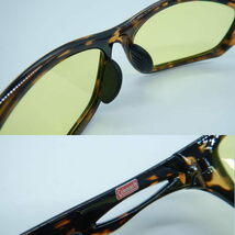 コールマン Coleman 夜間／雨運転用 サングラス 日本製レンズ仕様 UVカット 視界良好 DRIVING SUNGLASSES ドライビンググラス CODR03-2._画像3