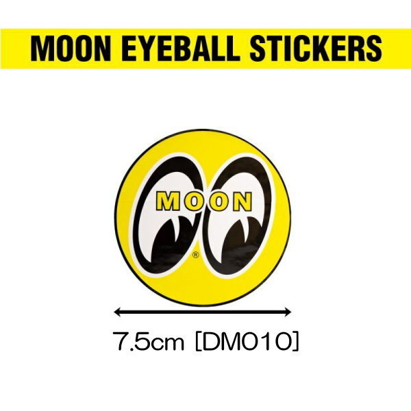 ムーンアイズ MOONEYES Sticker MOON EYEBALL STICKER ムーン アイボールステッカー 7.5cm [DM010].