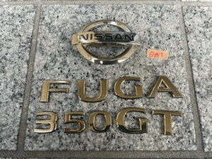 ★☆FUGA フーガ350GT PY50用純正ゴールドリアエンブレム 3/3☆★