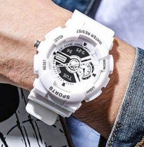 【デジタルダミー】アナログ腕時計 メンズ レディース白2956
