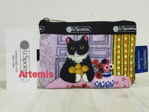 新品 レスポートサック NewNew コラボ 猫柄 IDカード 定期入れ