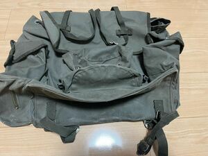 委託品 中古 陸上自衛隊 旧式 リックサック 横長 OD色 背のう 背嚢