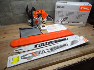 美品 見学可能 STIHL スチール エンジンチェンソー 電気のこぎり MS500i 管理6Z0331E 