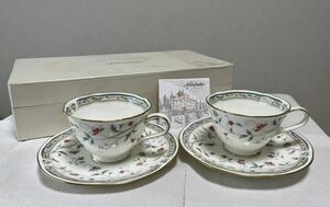 ☆Noritake ボーンチャイナペア コーヒーカップ ☆税込み整理出品！☆コメントを必ず全てお読み頂きご納得の上ご入札下さいませ。