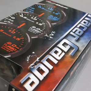 【未使用・長期在庫品】Defi デフィ Racer Gauge TURBO -100kPa～+200kPa ターボ計 Φ60 DF11504 ブルー メーターの画像8