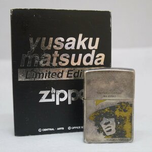 訳有品・保管品 ZIPPO ジッポ ライター 松田優作 リミテッドエディション 2000年 ケース付き 喫煙具 ダメージあり