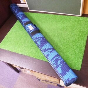 USED品・保管品 WaterLand ウォーターランド ロッドケース キャリーケース 竿入れ ブルー系 全長約135cm 現状品 送料注意