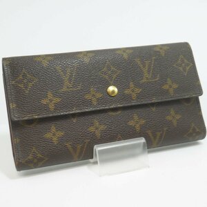 USED品・保管品 Louis Vuitton ルイヴィトン M61217 ポルトフォイユインターナショナル モノグラム TH0011 三つ折り長財布 現状品