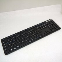訳有品・保管品 ELECOM エレコム TK-FBM120 Light Touch Keyboard ブラック Bluetooth 薄型 フルキーボード 動作未確認_画像1