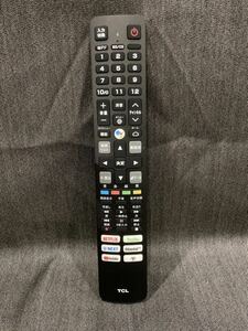 ⑩ TCL ティーシーエル RC610JJR1 テレビリモコン 縦 約25cm 横 約5cm 高さ 約2cm よ