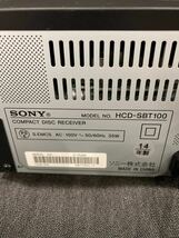 【2014年製】 SONY ソニー CMT-SBT100 CDステレオシステム COMPACT DISC RECEIVER 50／60Hz よ_画像4